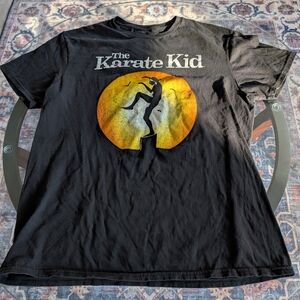 Black Karate Kid Graphic T-Shirt